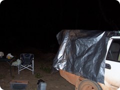 Night Camp in Gravel Pit