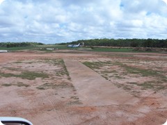 Musgrave Airstrip. Royal Flying Doctor at Musgrave - taken from the cricket pitch